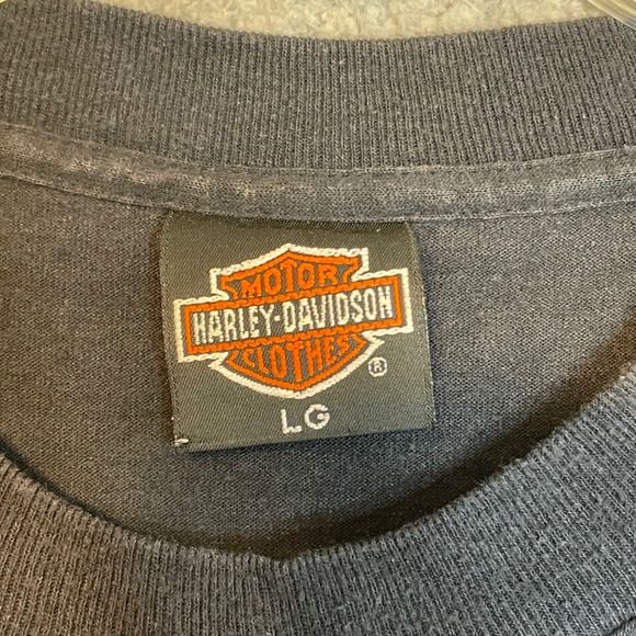 Vintage 1991 Harley Davidson Legends Live Wolf Motorcycle Graphic T-Shirt L - Picture 3 of 8